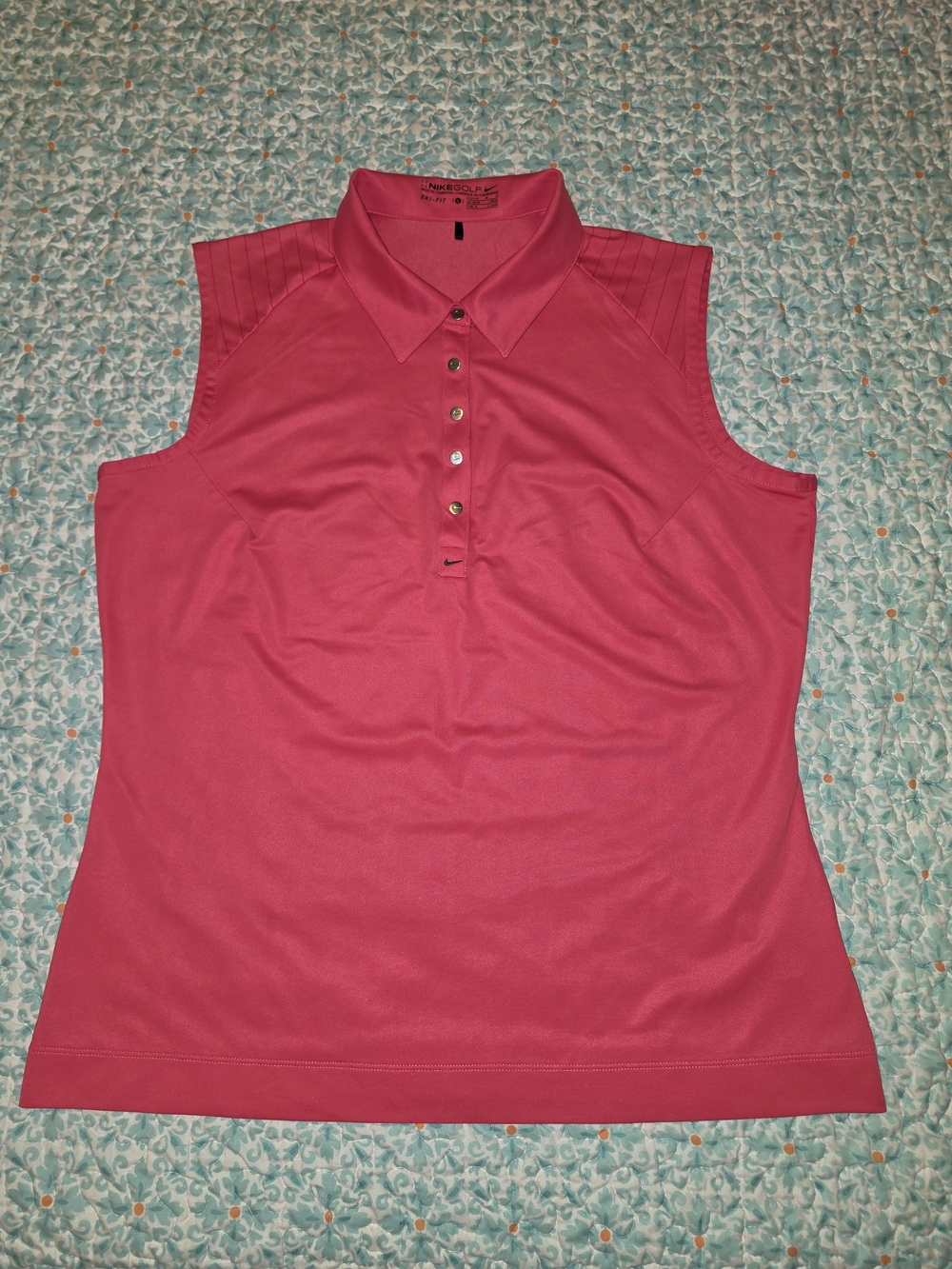 Nike Women's Sleeveless Polo Tank - Bright Pink
